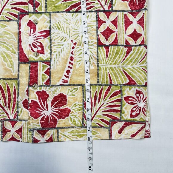 Tori Richard Honolulu Men’s Size Medium Hawaiian Tropical Shirt Palm Tree - Picture 3 of 9